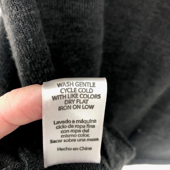 Nom Maternity Womens Luna Sweater XS Dark Gray Stretch Shawl Collar Knit - Picture 9 of 9